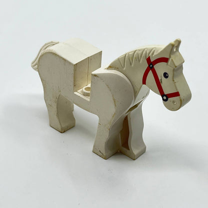 Vintage Lego White Horse Pony Minifigure Collectible SC6