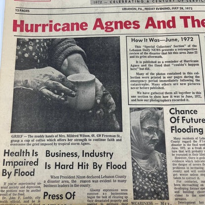 1972 July 28 Lebanon Daily News Hurricane Agnes and the 1972 Flood TH6