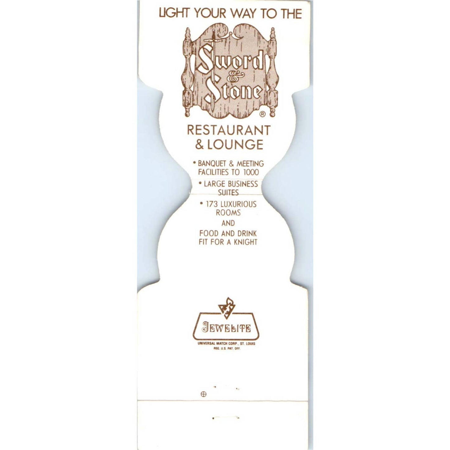 Holiday Inn Sword & Stone Restaurant Beloit WI Matchbook Cover SA1-M3