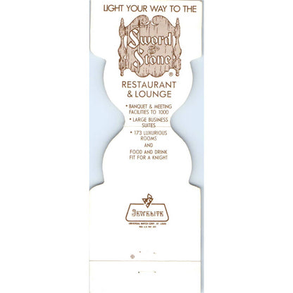 Holiday Inn Sword & Stone Restaurant Beloit WI Matchbook Cover SA1-M3