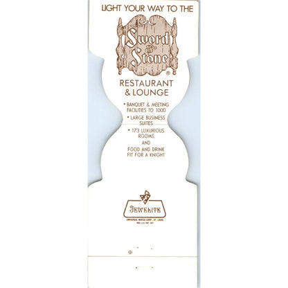 Holiday Inn Sword & Stone Restaurant Beloit WI Matchbook Cover SA6-M3