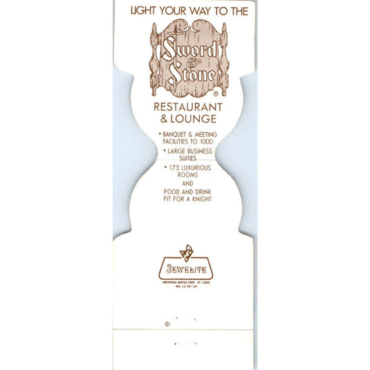Holiday Inn Sword & Stone Restaurant Beloit WI Matchbook Cover SA6-M3