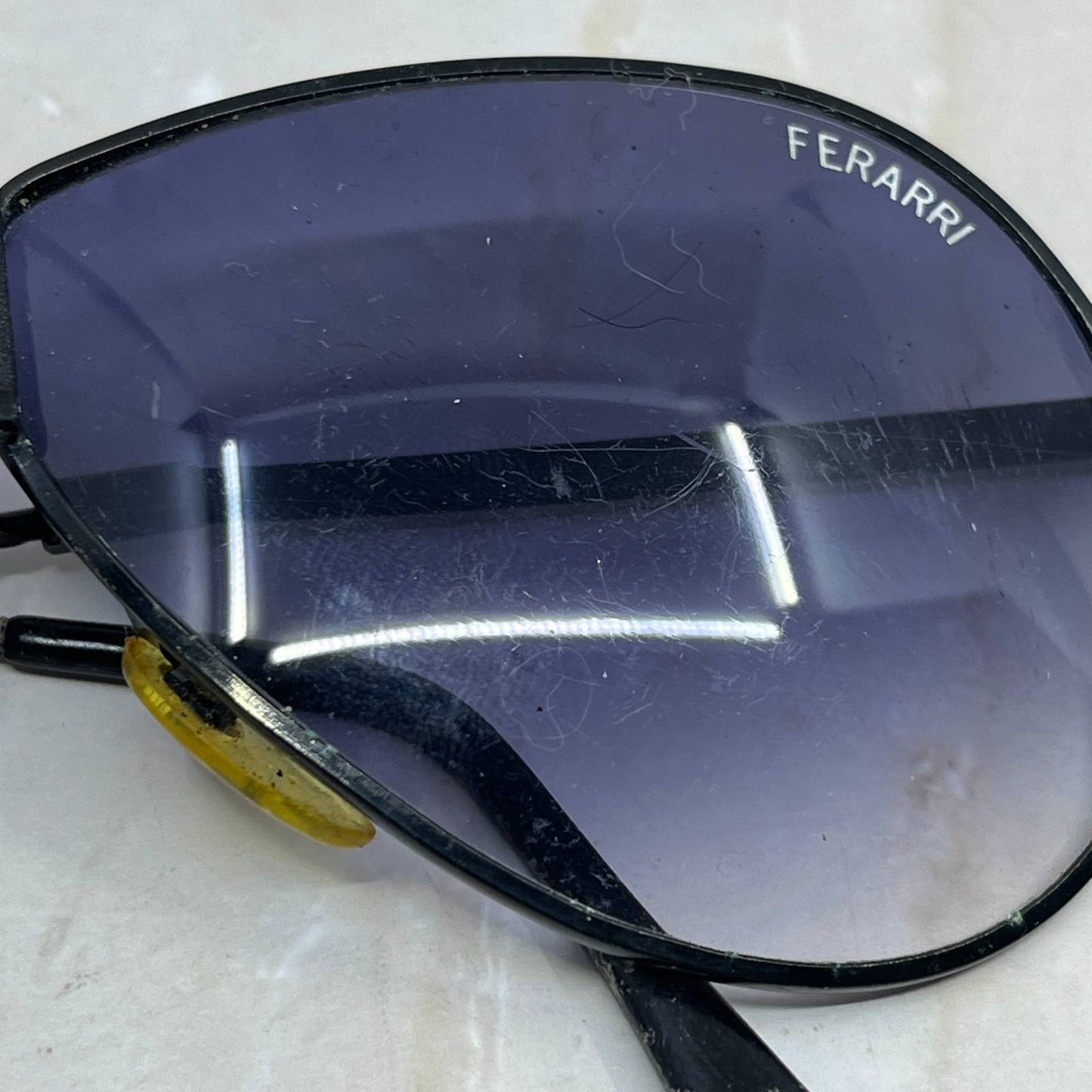 Ferrari Men's Aviator Folding Black Rim Sunglasses Eyeglasses Frames TJ1-G3-1