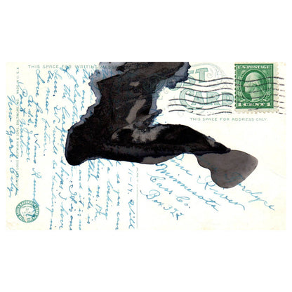 One of the Colliers Attached to the Atlantic Fleet - Original Postcard TJ8-5