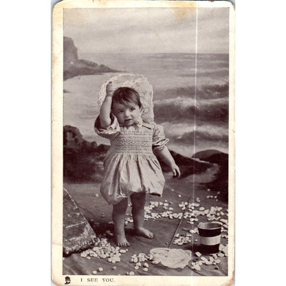 Glosse Series Cute Little Girl c1905 Raphael Tuck Original Postcard P3-2