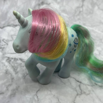 1983 MY LITTLE PONY G1 Moonstone Rainbow Ponies Blue Unicorn MLP TE2