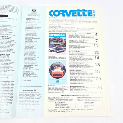 1980 April/May Corvette News Magazine Dialogue with a Dutch Corvetter TG1