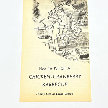 1950s Ocean Spray How to Put on a Chicken-Cranberry Barbecue Booklet AB8