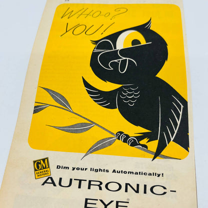 Vintage Advertisement 1940s GM General Motors OWL Whoo You Autotronic Eye AA1