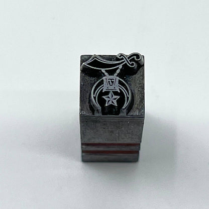 1920s Shriners Freemason Masonic Metal Stamp Typeset Print Block 1/3” SC7