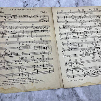 Can’t We Be Friends The Little Show sheet music Arthur Schwartz Howard Dietz TH5