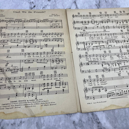 Can’t We Be Friends The Little Show sheet music Arthur Schwartz Howard Dietz V38