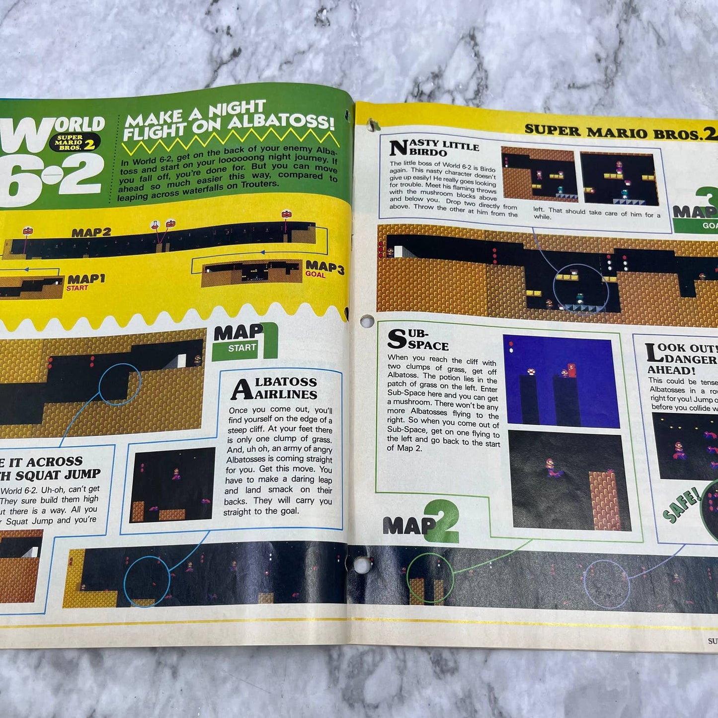 1989 Super Mario Bros. 2 Inside Out Nintendo Power Strategy Guide Part 2 TJ6