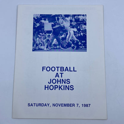 1987 Nov. 7 Johns Hopkins Football Program vs. Franklin & Marshall AC8