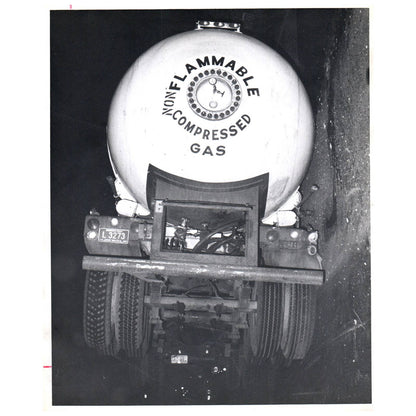 c1960 Original Press Photo Non Flammable Compressed Gasoline Truck AE1