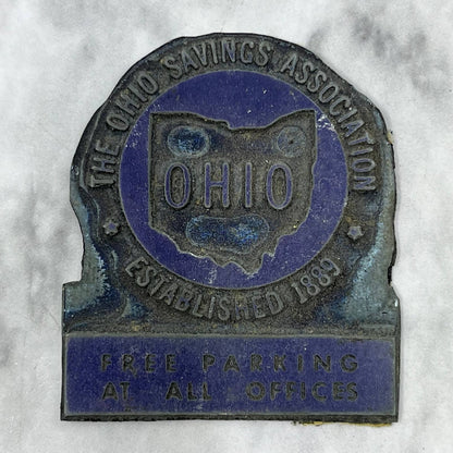 Vintage Letterpress Printers Block Plate The Ohio Savings Association TJ57