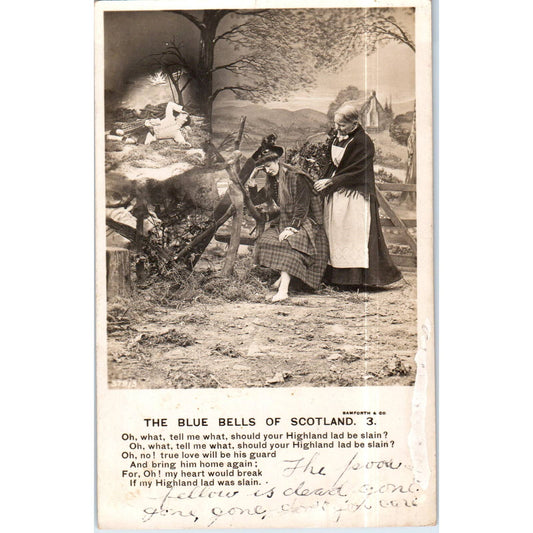 The Blue Bells of Scotland 1906 379/3 Original Postcard TK1-P13