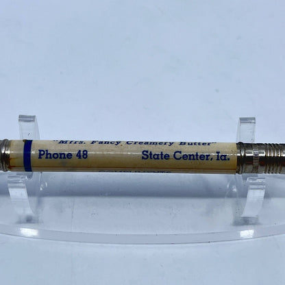 Vintage Bullet Pencil State Center Farmers Co-op Creamery State Center IA SD7