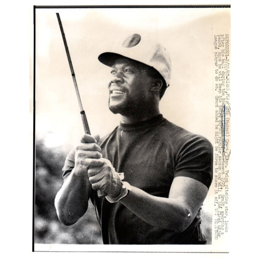 1967 Press Photo Golf Jim Mudcat Grant Twins Baseball Player Tournament 7x9" AD2