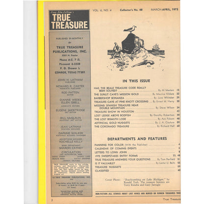 Long John Latham's Treasure Magazine - Gold Mining Metal Detecting April 1972 M5
