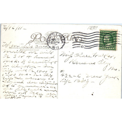 1907 Thicket Packing Co. Trap No.7 Juneau Alaska Original Postcard TK1-30