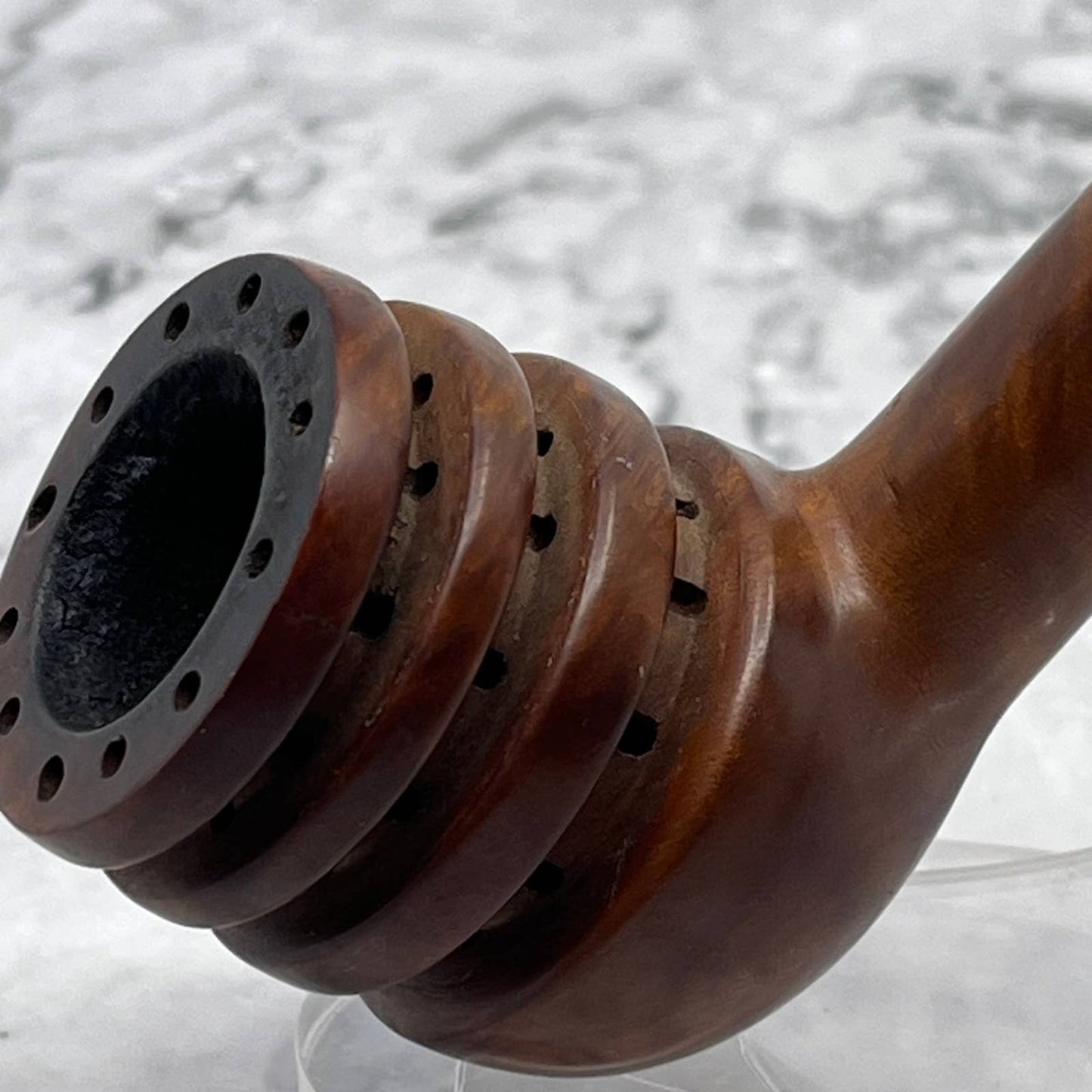 Vintage Carved Virgin Nature Imported Briar Estate Pipe TJ4-7