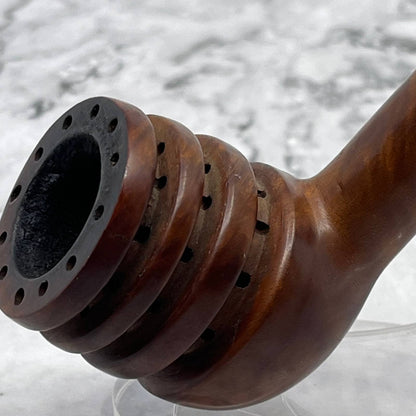 Vintage Carved Virgin Nature Imported Briar Estate Pipe TJ4-7