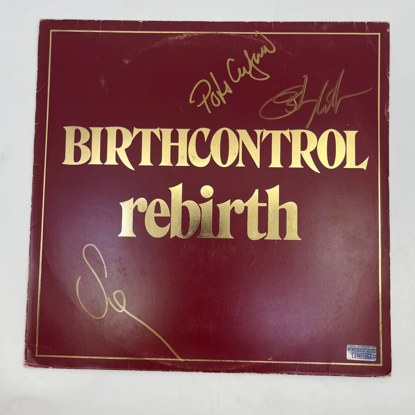 Birthcontrol Rebirth Holland Press Record Autographed Signed Authenticated TH3
