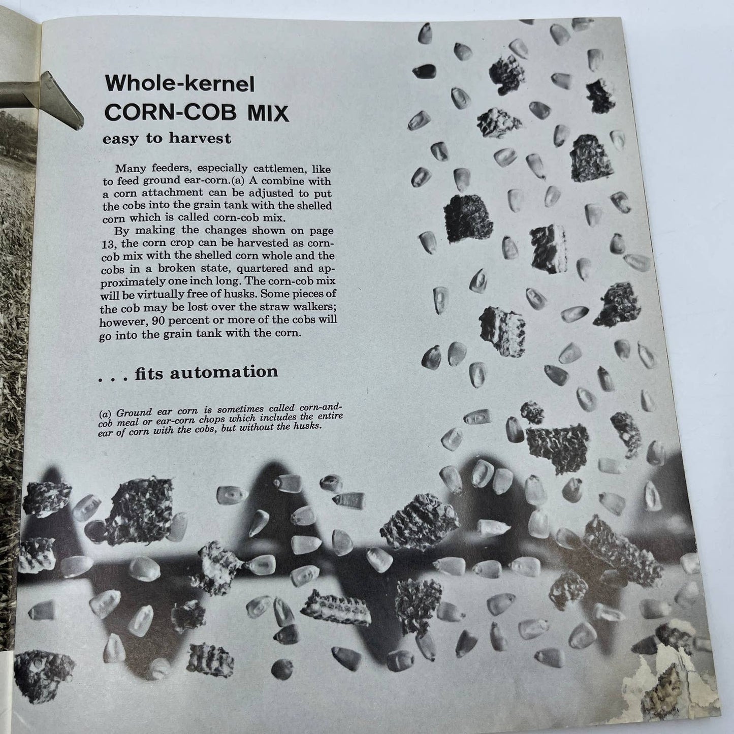 1962 John Deere Combining Corn-Cob Mix Booklet Moline Illinois TH7