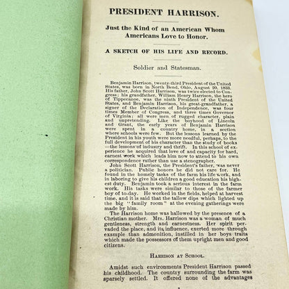 The Republican Campaign Text-Book For 1892 RNC New York TF7