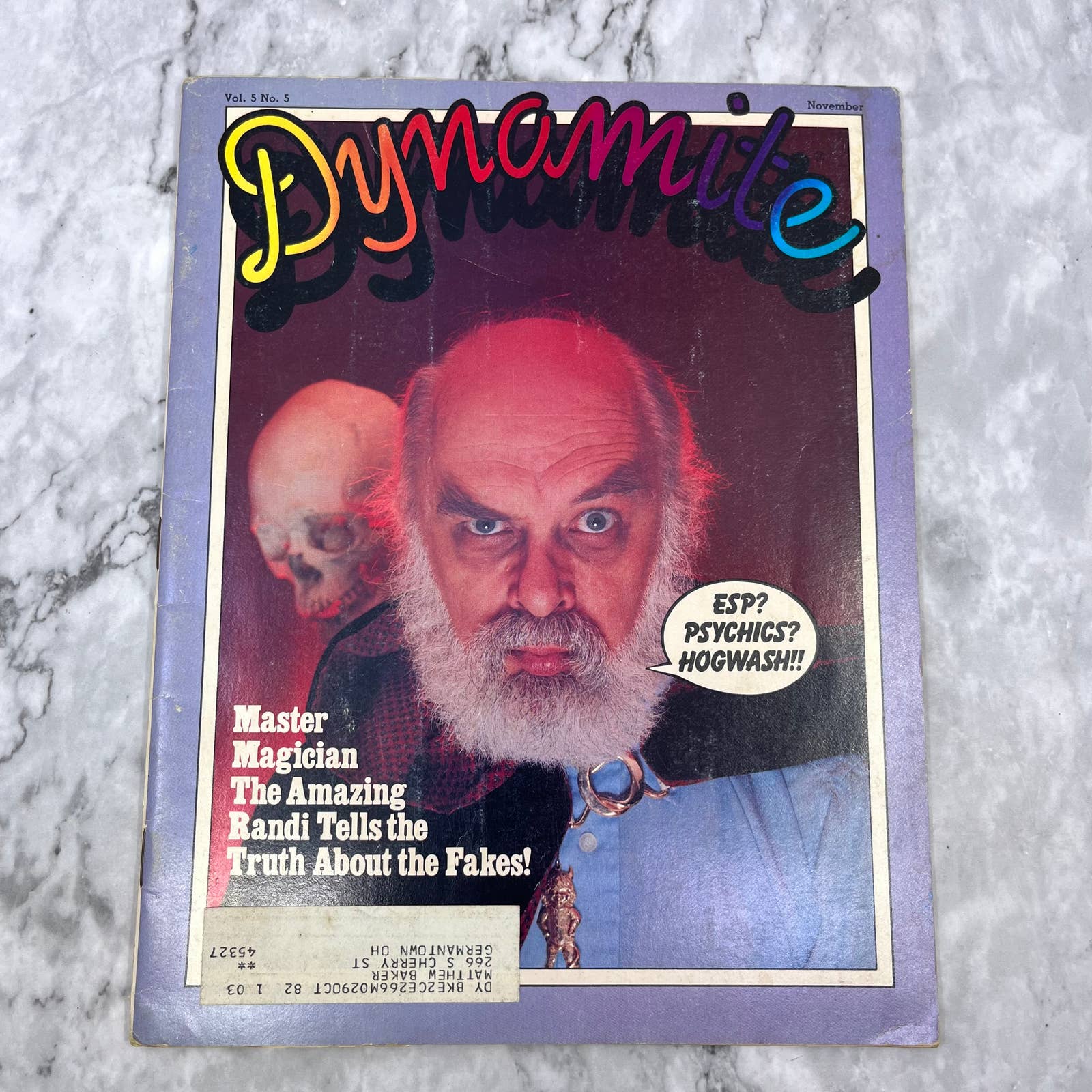 Amazing Randi Books Amazing Randi magician Facts of Life Garfield DYNAMITE 1981 Nov Magazi ...