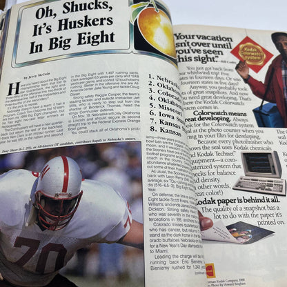1989 Athlon’s Nebraska Cornhuskers & Big 8 Football Preview Magazine TH3