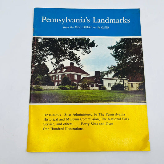 1975 Pennsylvania’s Landmarks From the Delaware to the Ohio Bicentennial Ed. BA1