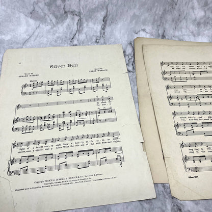 Silver Bell Native American Indians Percy Wenrich 1910 Sheet Music TK2-SM