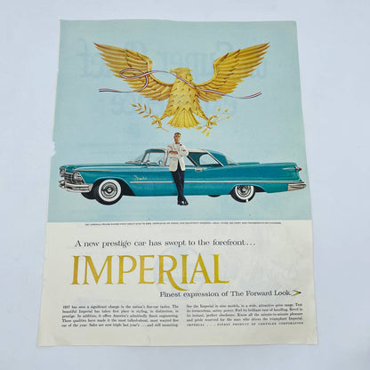 1957 Chrysler Large Original Print Ad 10.5 x 14” TA8