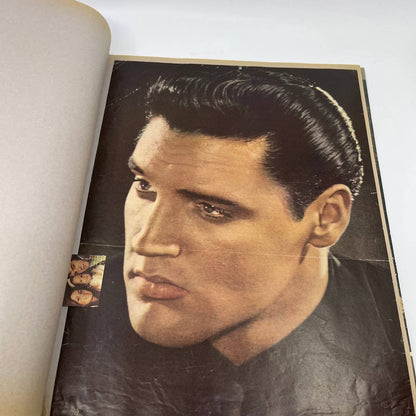 1970s Elvis Scrapbook Album Handmade Clippings & Photos TI6