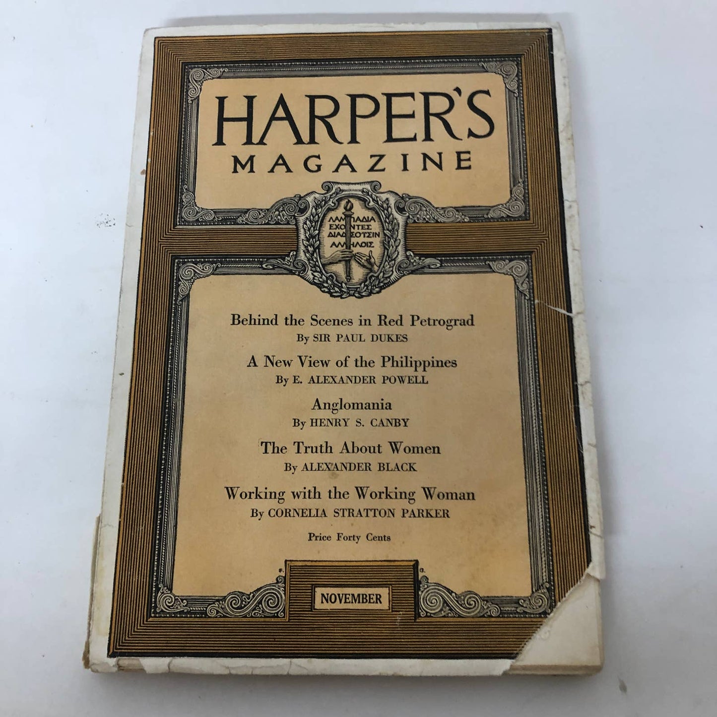 Harpers Monthly Magazine November 1921 Behind the Scenes Red Petrograd Many Ads