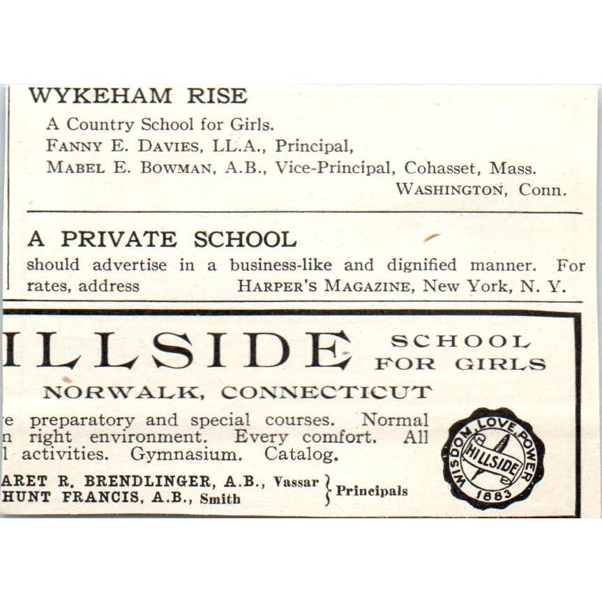 Stamford Military Academy Walter D. Gerken Ossining NY - 1921 Original Ad TJ7-S7