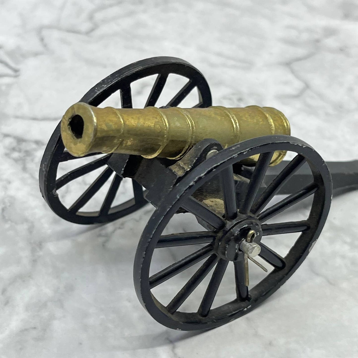 Vintage Miniature Cast Iron 3” Toy Cannon - Made in Japan TJ3