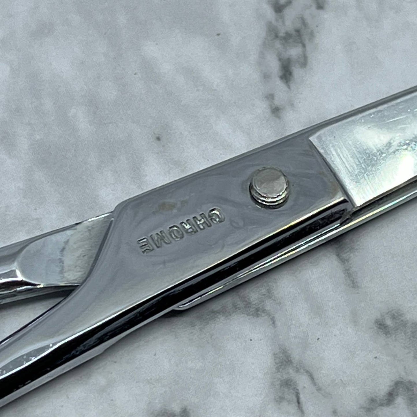 Vintage Farr USA Chrome Scissors Barber Shears SE9