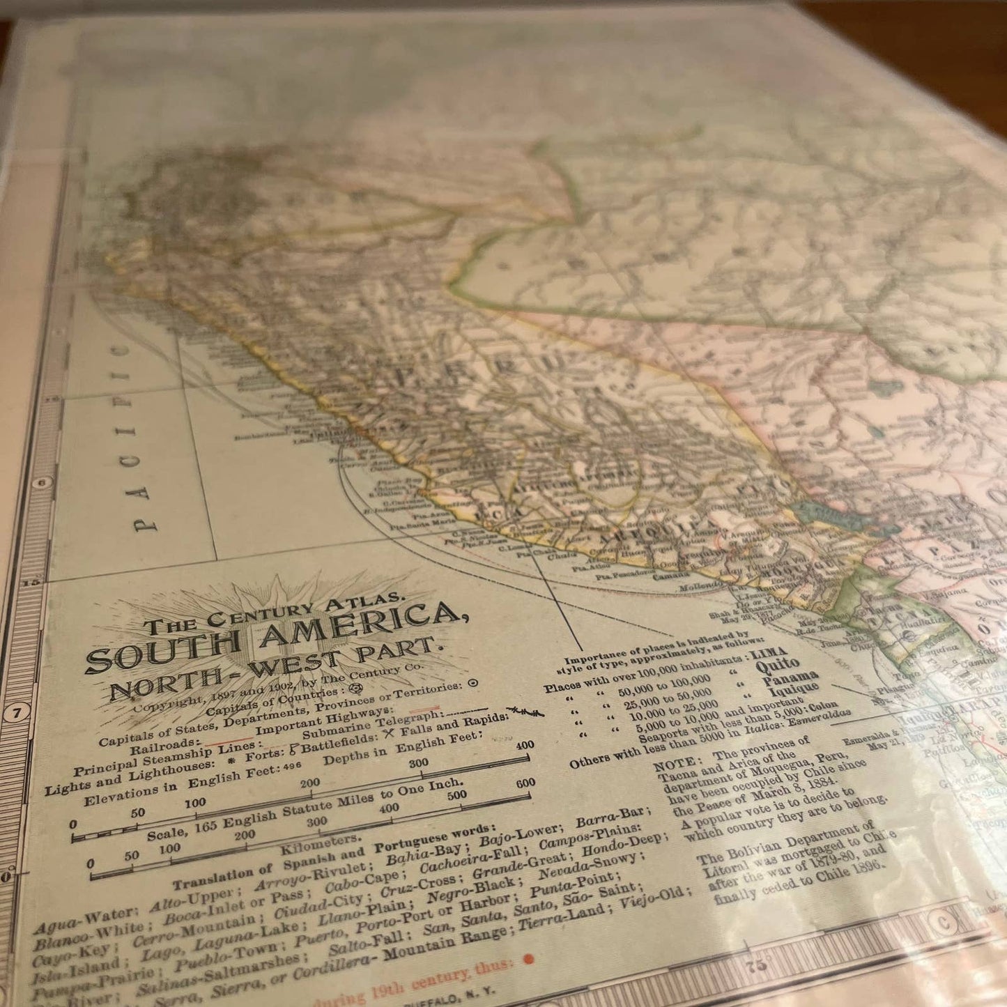 1902 Century Atlas Map of SOUTH AMERICA SET OF 3 Color Engraved 12x16 FL5