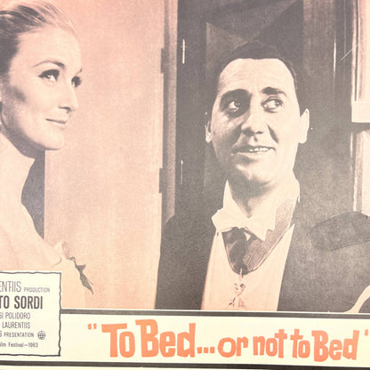 1964 To Bed or Not to Bed Lobby Card Alberto Sordi Dino De Laurentis #6 FL3