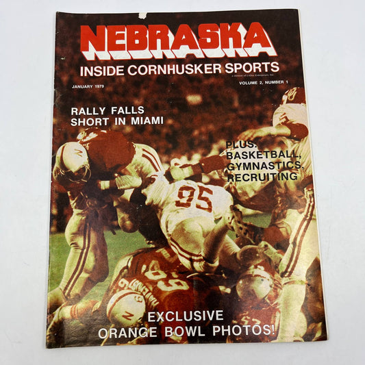 1979 Jan - Nebraska Inside Cornhusker Sports - Orange Bowl Photos TH7