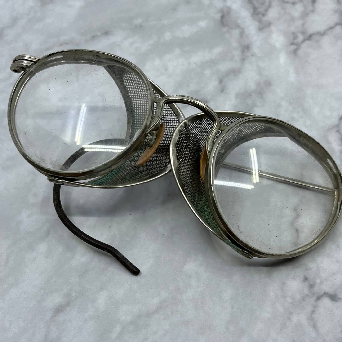 Antique Safety Goggles Steampunk Welders AO American Optical w/ Case TA9