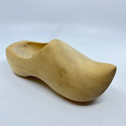 Vintage Solid Wood Carved Dutch Clog 8” Wooden Shoe Factory Holland MI TE5