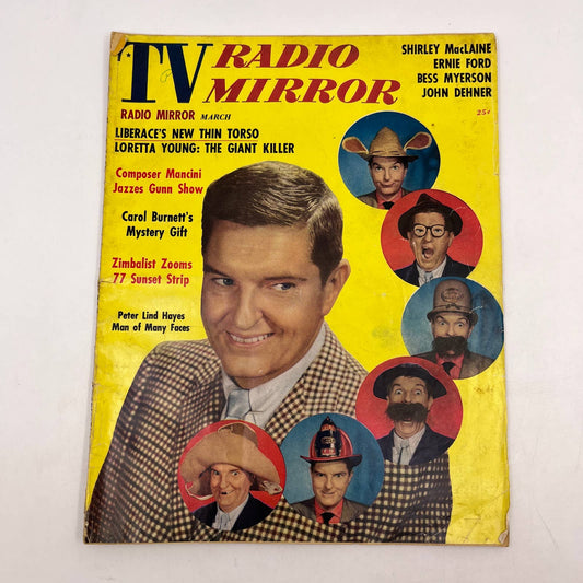 TV Radio Mirror Magazine - March 1959 - Liberace Carol Burnett Peter Lind TC1