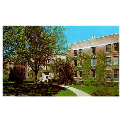 Vintage Postcard - Central Michigan College Bertha M. Ronan Hall For Women TJ7-1