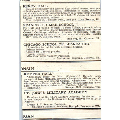 c1920 Harper's Ad - Dr. Esenwein Home Correspondence School Springfield EA3-4