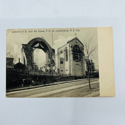 1906 Construction of Cathedral St. John The Divine New York Postcard PA8