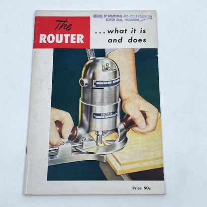 1953 The Router: What it Is and Does. Electric Stanley Tools Manual Booklet TF9